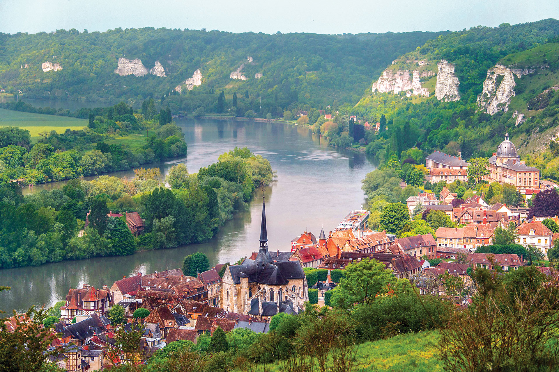 Les Andelys, Seine River, France