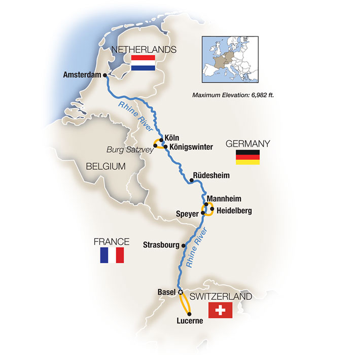 Rhine Family River Cruise with Castles