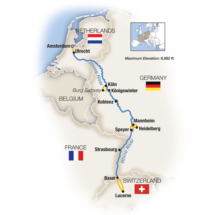 Rhine Family River Cruise with Castles