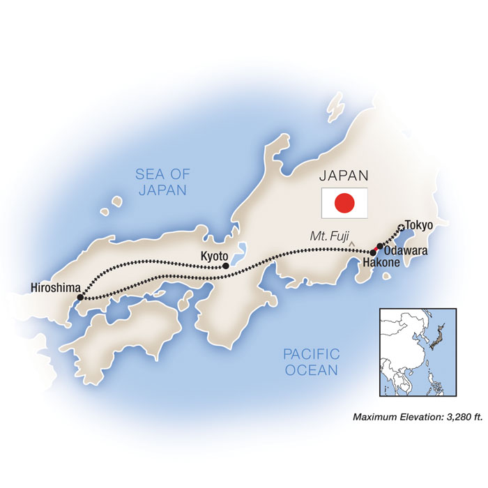 Japan Family Tour Map