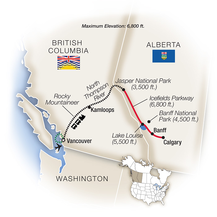 Canada Map MT