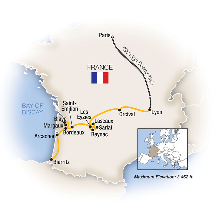 Paris, Dordogne & Bordeaux