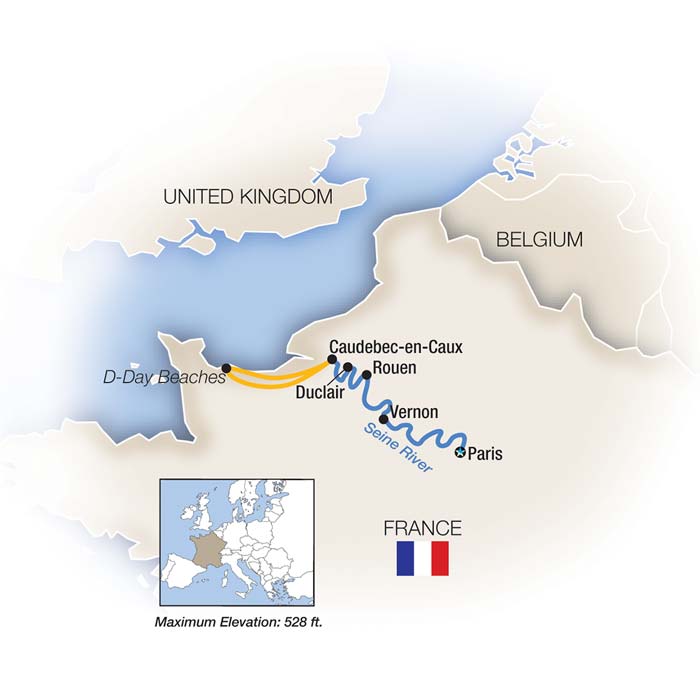 Seine River Cruise Map