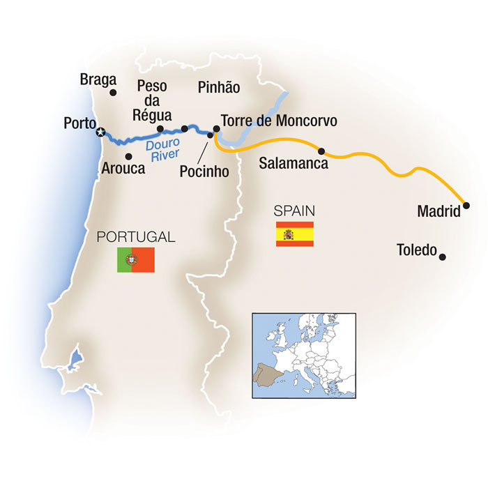 Douro Cruise Map