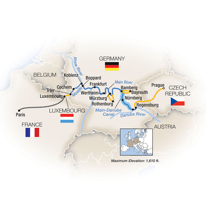 European Cities Paris Prague River Cruise