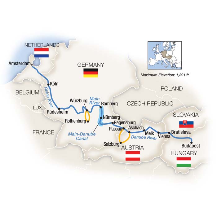 Budapest to Amsterdam River Cruise