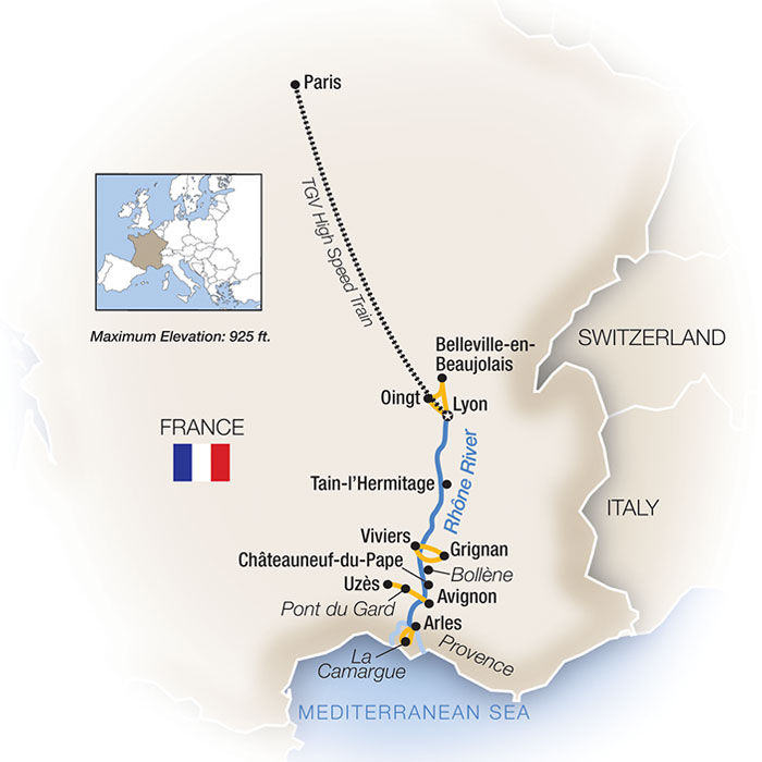 Savoring Southern France Paris Lyon Provence River Cruise