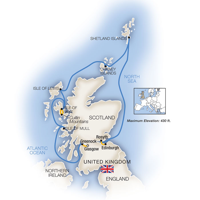 Legendary Scottish Isles Edinburgh Glasgow Scotland Cruise