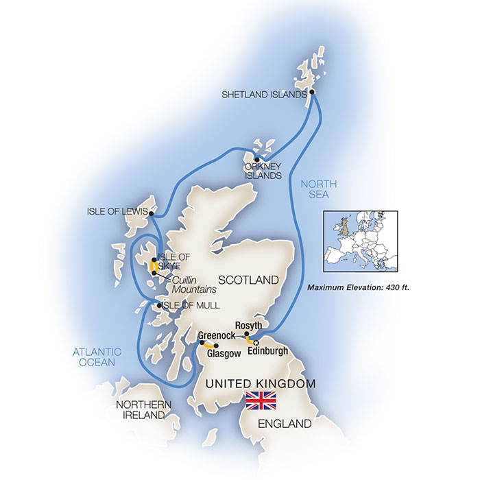 Legendary Scottish Isles Edinburgh Glasgow Scotland Cruise