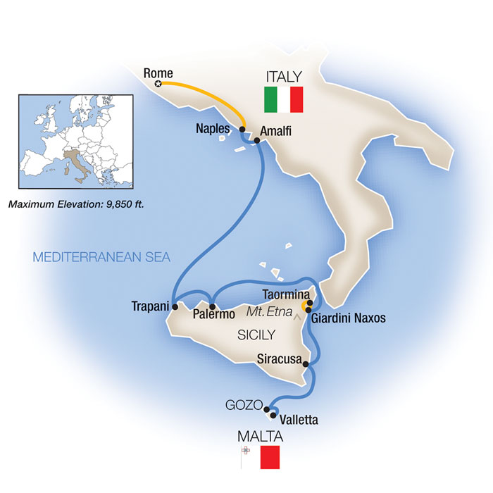 Southern Italy Map SIS