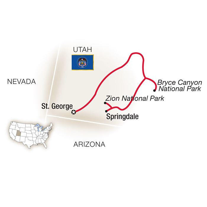 Bryce & Zion Map