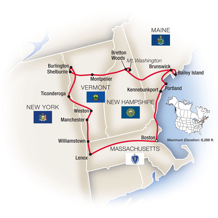 Grand New England Fall Foliage Guided Tour